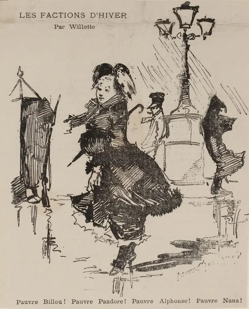Vinterfraktionerna av Willette av Adolphe Léon Willette