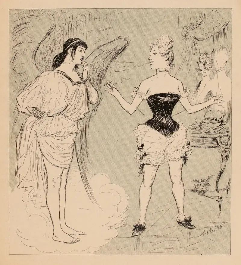 Madeleine – L’enfer. Mais j’y suis, j’y reste av Adolphe Léon Willette