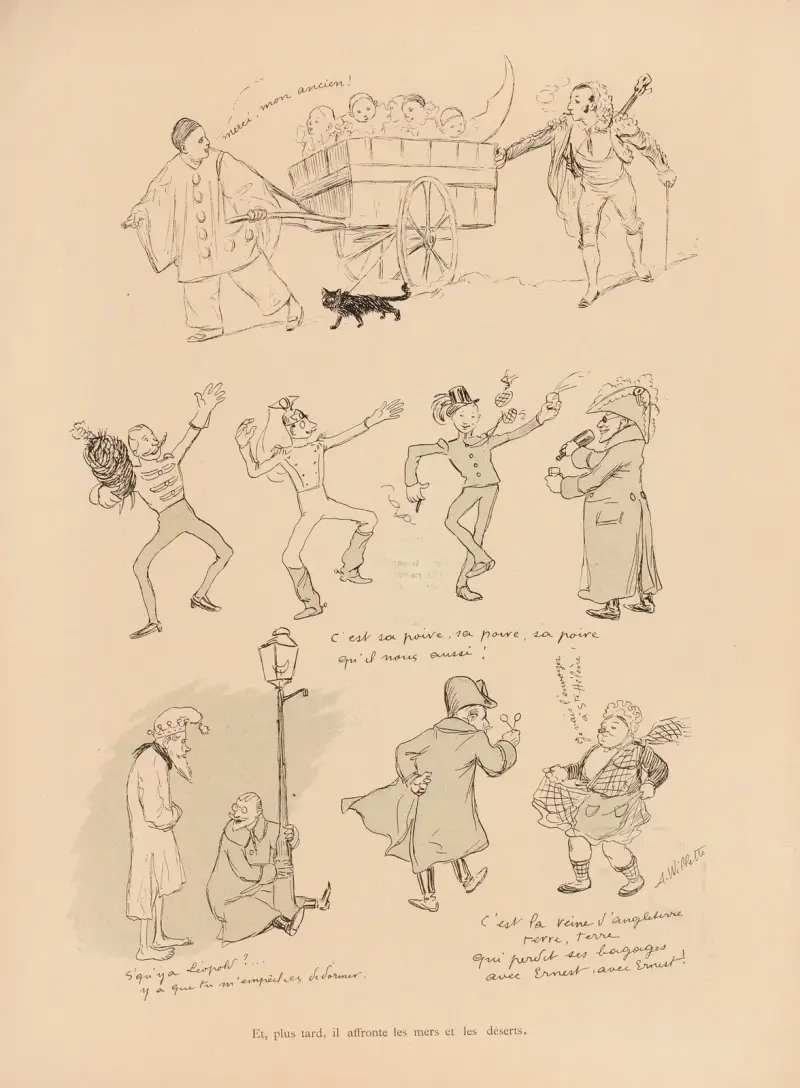 Merci mon ancien av Adolphe Léon Willette