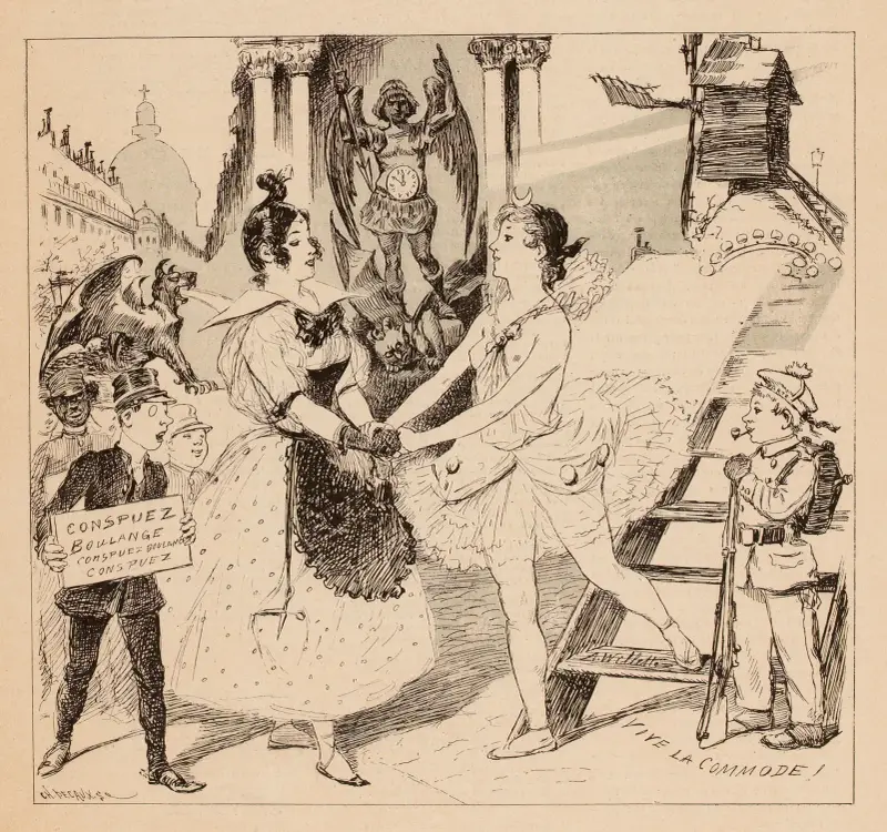 Mimi Pinson et Pierrette s’aimeront toujours comme deux sœurs av Adolphe Léon Willette
