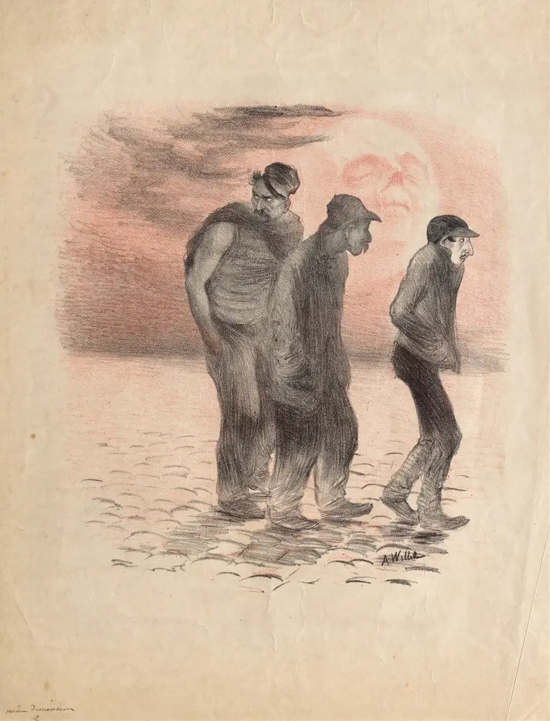 Pařížské scény a vrazi, Adolphe Léon Willette