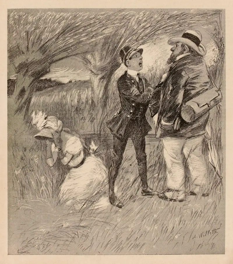 Es lebe der Urlaub, mein Herr d von Adolphe Léon Willette