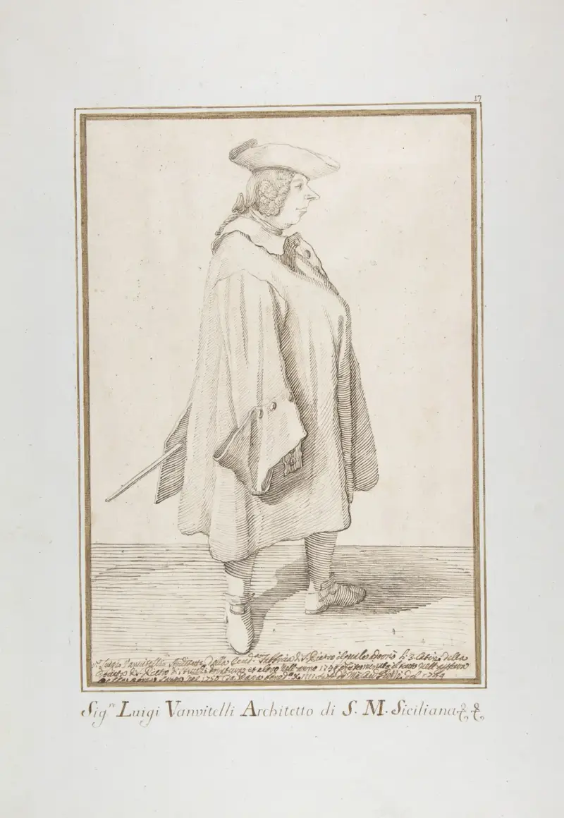 Luigi Vanvitelli av Pier Leone Ghezzi