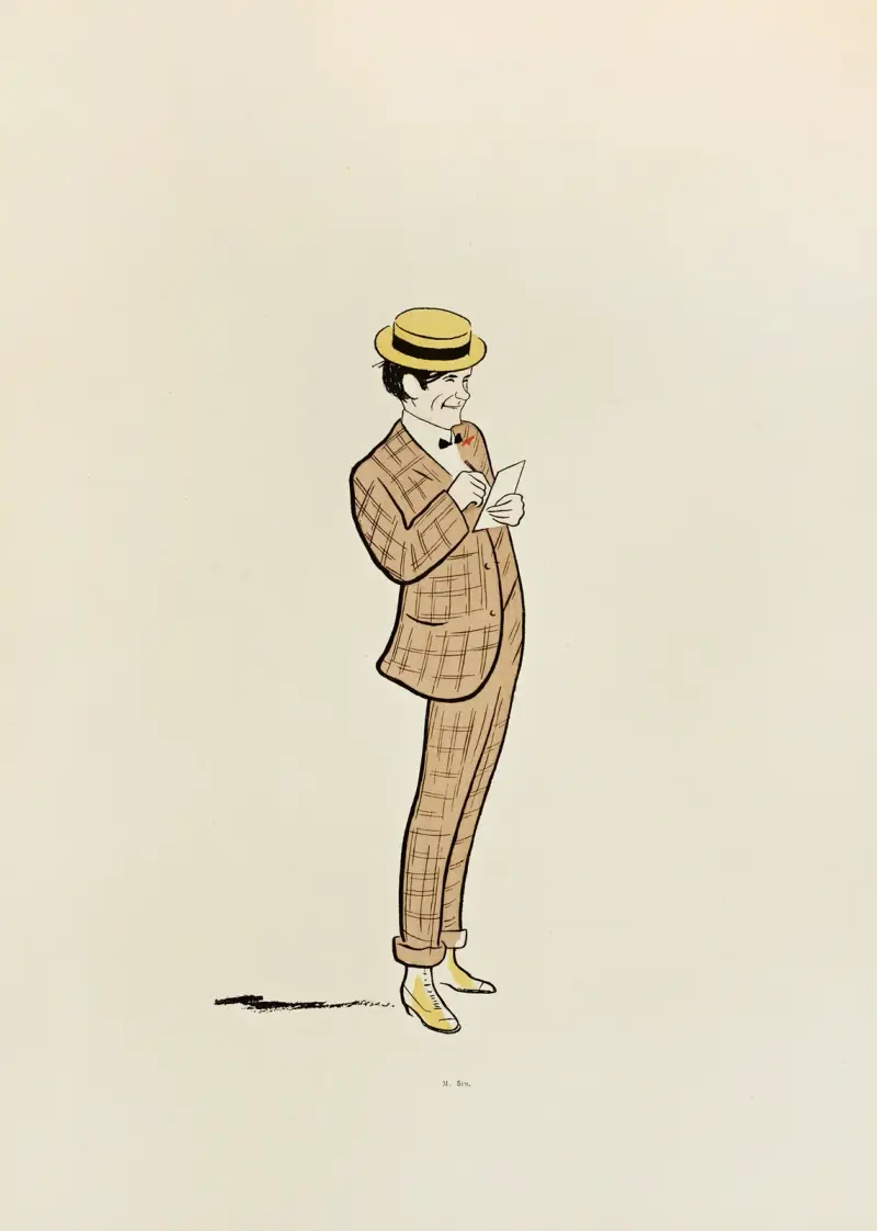 70 teckningar av Cappiello, plansch 50 av Leonetto Cappiello