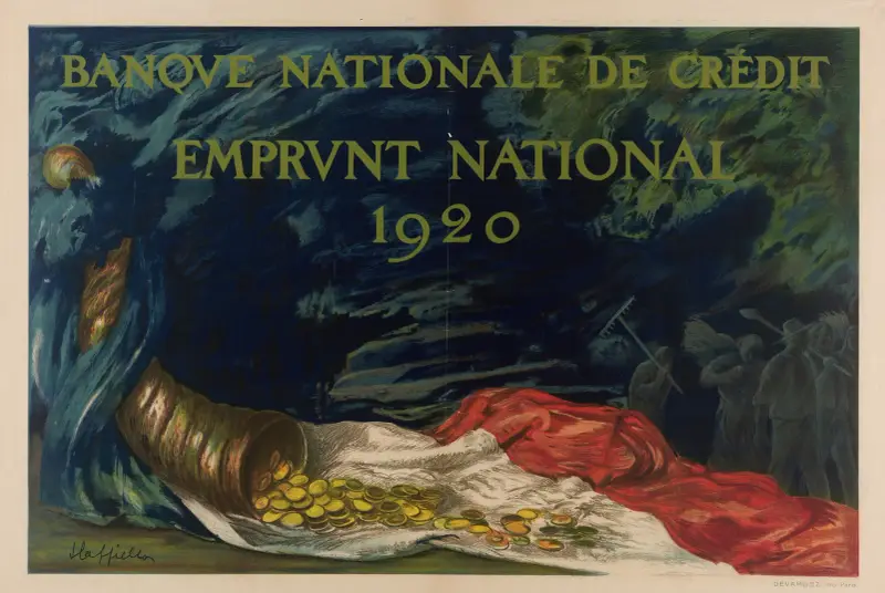Banque Nationale de Crédit. Emprunt national 1920 av Leonetto Cappiello
