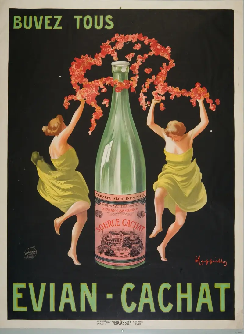 Buvez tous Evian-Cachat av Leonetto Cappiello