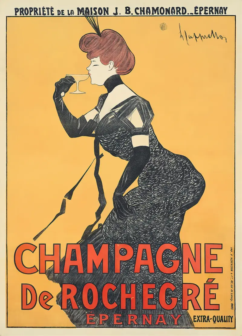 Champagne De Rochegré av Leonetto Cappiello