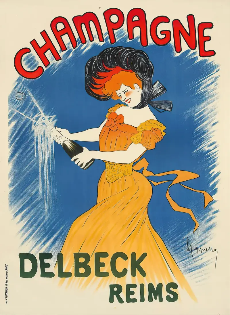 Champagne Delbeck av Leonetto Cappiello