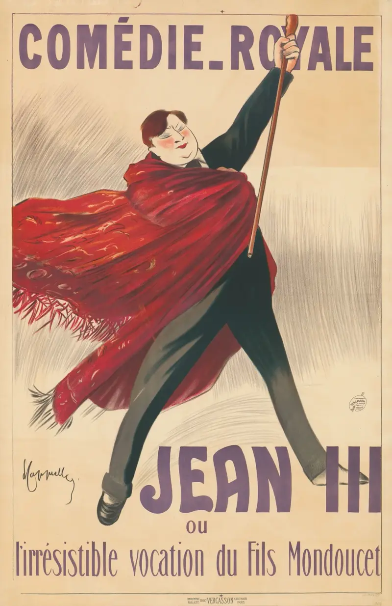 Comédie Royale. Jean III av Leonetto Cappiello