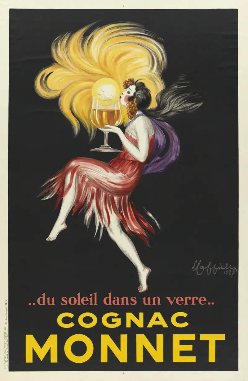 Du soleil dans un verre. Cognac Monnet av Leonetto Cappiello