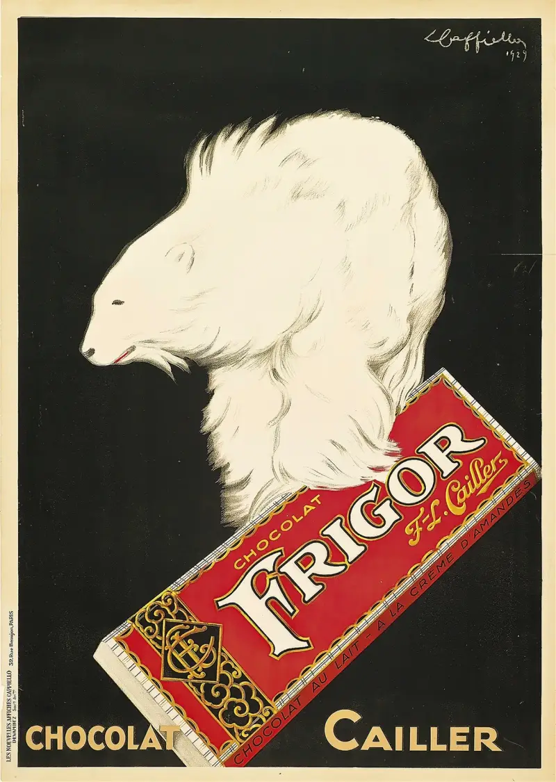 Frigor, Chocolat Cailler av Leonetto Cappiello