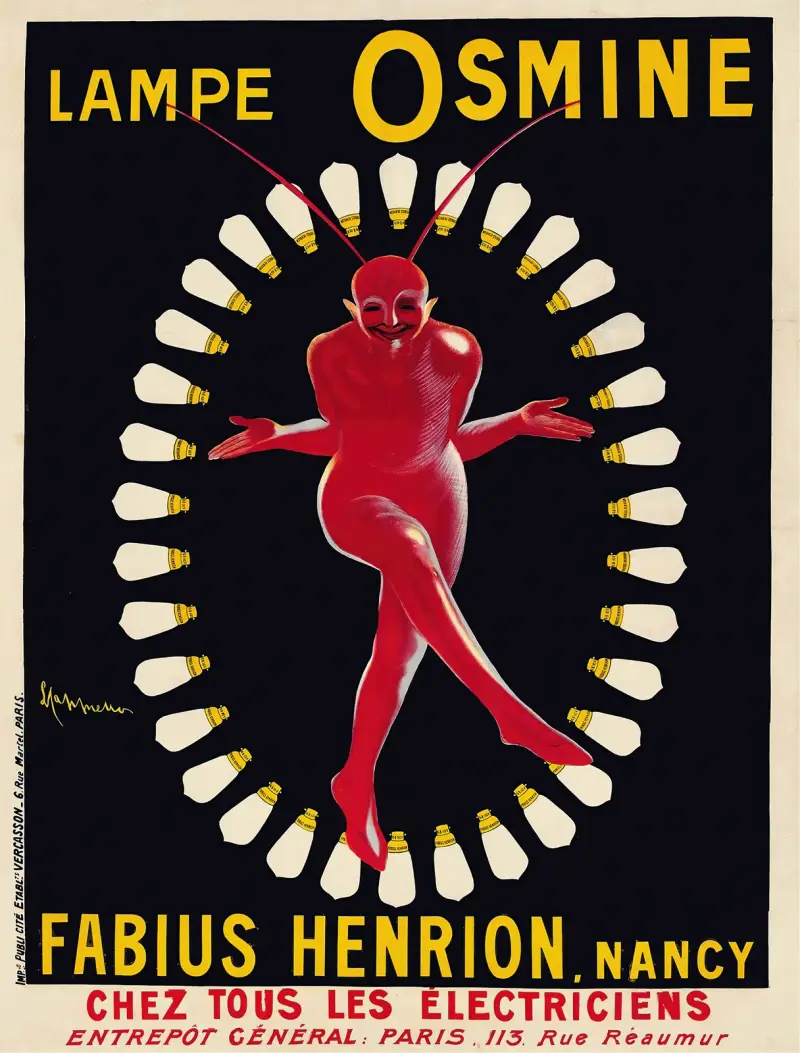 Lampe Osmine av Leonetto Cappiello