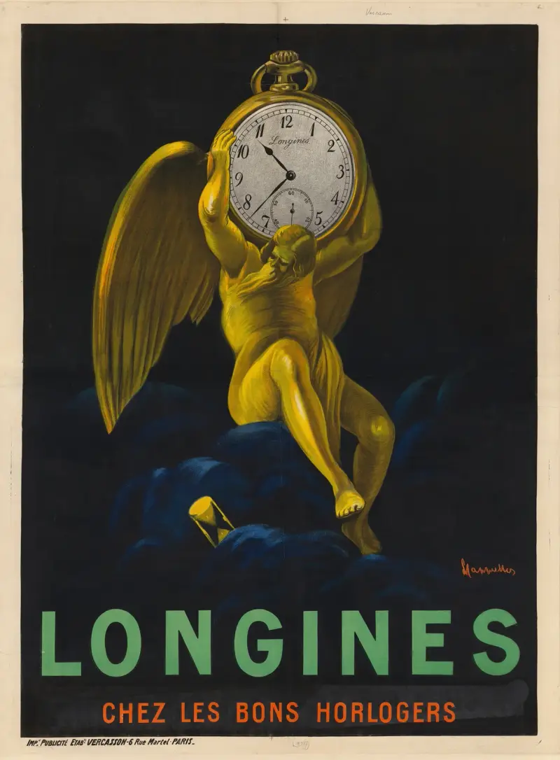 Longines chez les bons horlogers av Leonetto Cappiello