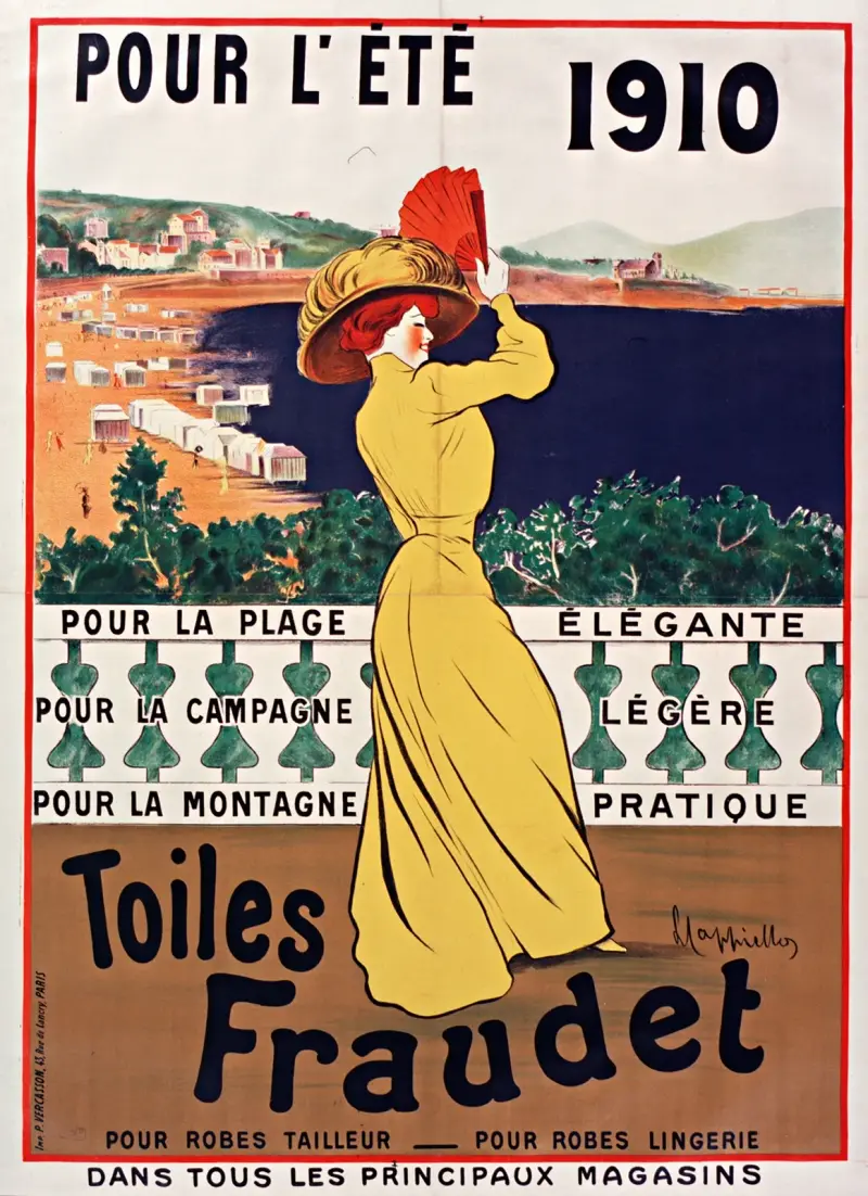 Pour l’été 1910… Toiles Fraudet av Leonetto Cappiello