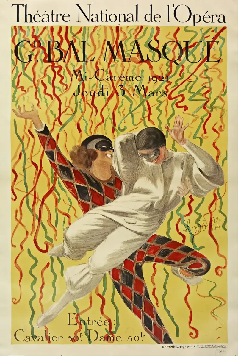 Théâtre National de l'Opéra Grand Bal de la Mi-Carême von Leonetto Cappiello