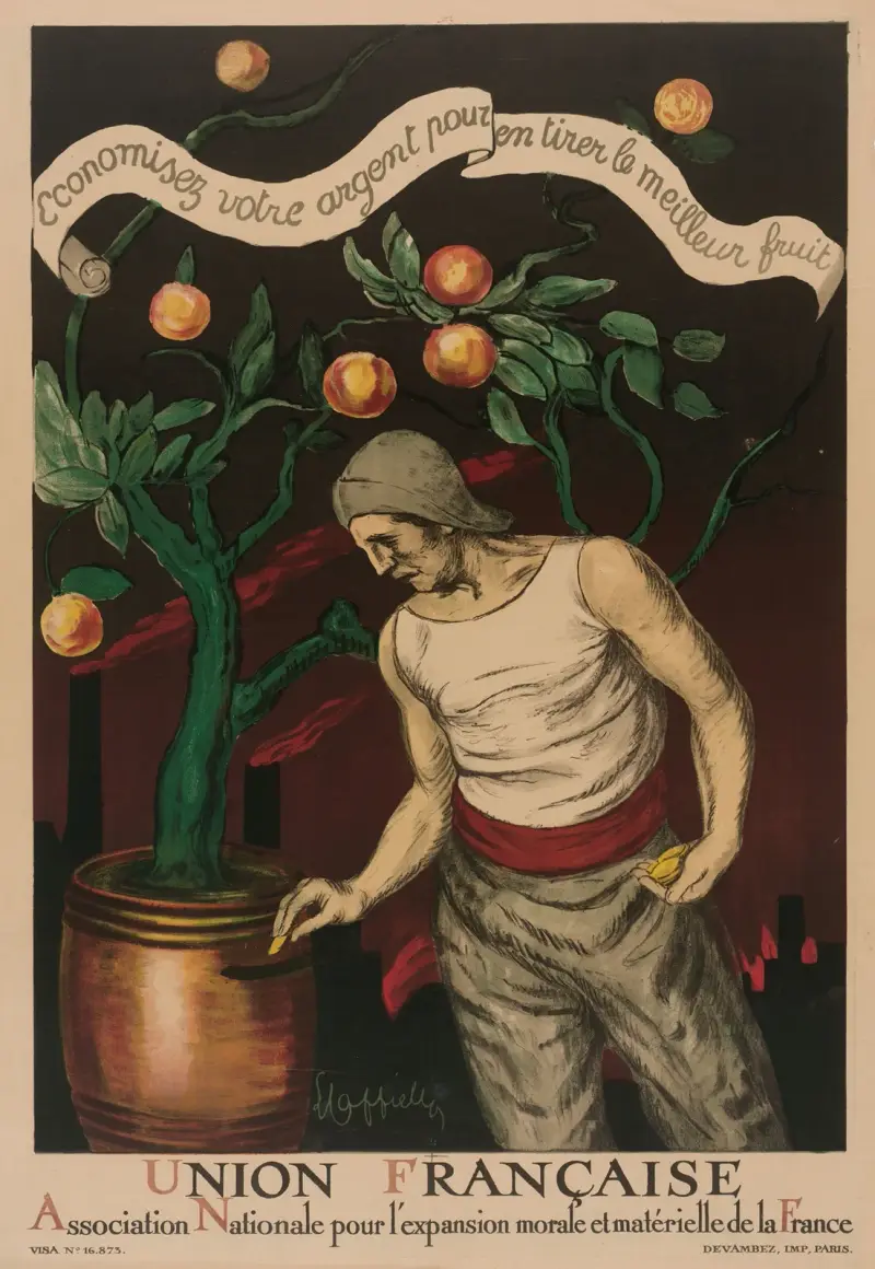 Union Française Association Nationale pour l’expansion morale et matérielle de la France von Leonetto Cappiello