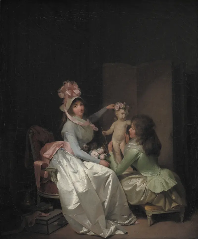 Bekränzung der Cupidostatue von Louis-Léopold Boilly