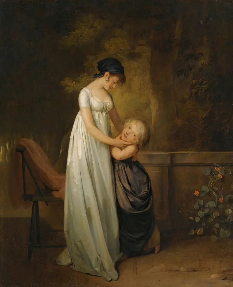 Moderliga smekningar av Louis-Léopold Boilly