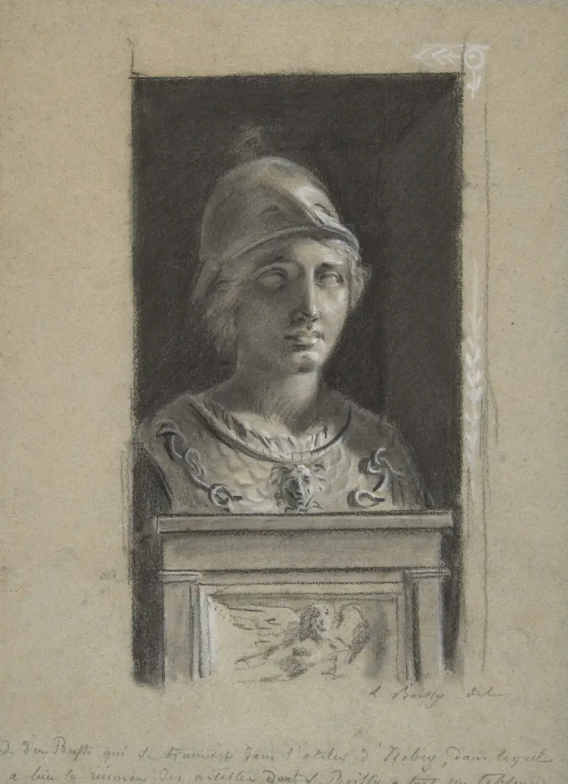 Minerva (studie podle sochy), Louis-Léopold Boilly