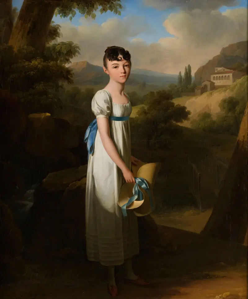 Portrait de Mademoiselle Athénaïs d’Albenas av Louis-Léopold Boilly
