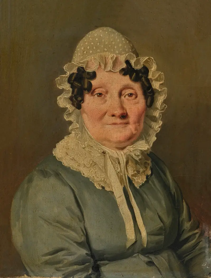 Bildnis einer Frau, traditionell Anne-Nicole-Apolline Pelée genannt von Louis-Léopold Boilly