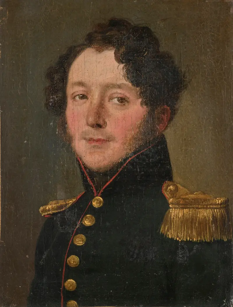 Porträtt av en artillerikapten av Louis-Léopold Boilly