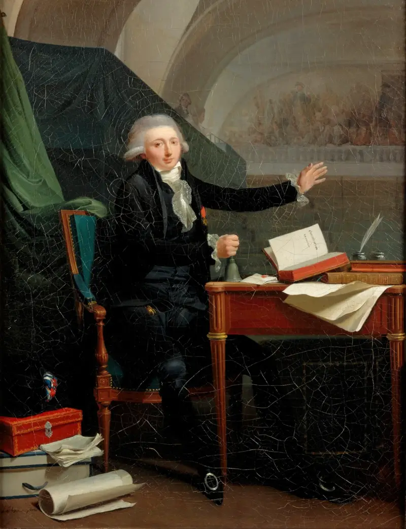 Porträtt av Jan Anthony d’Averhoult av Louis-Léopold Boilly