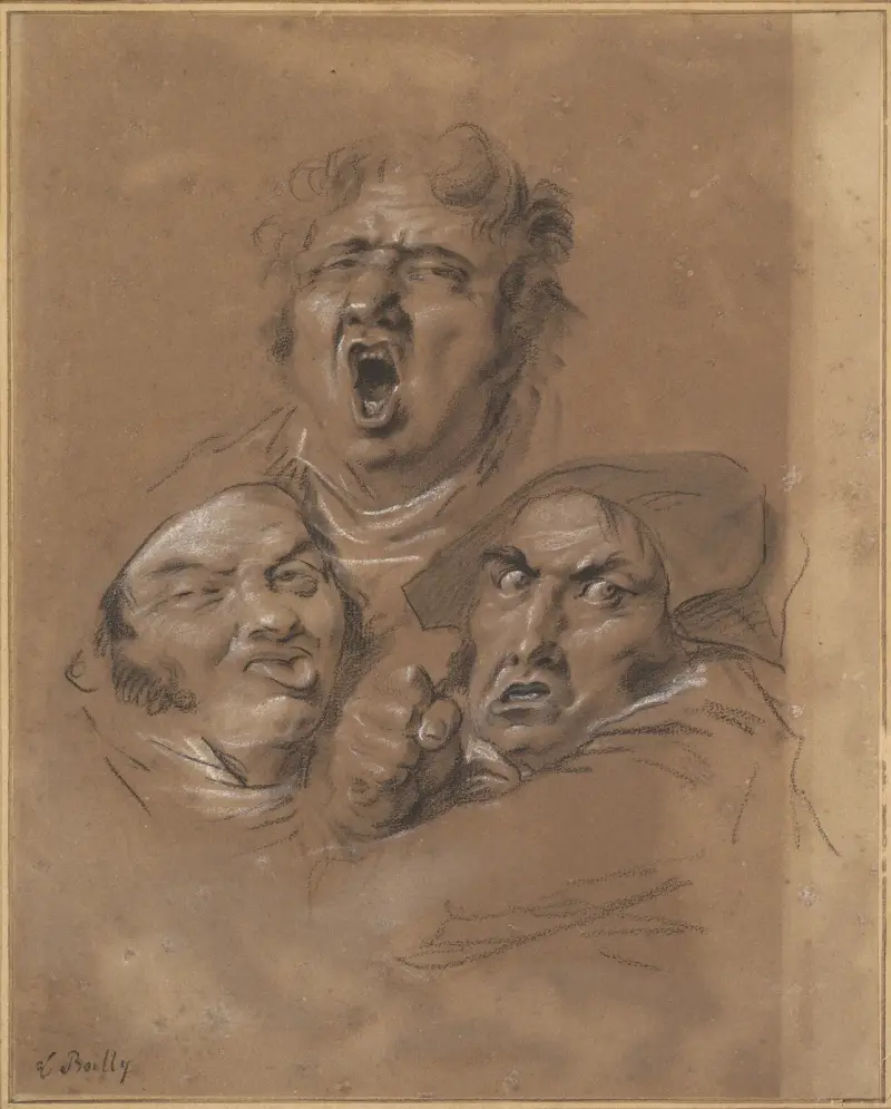 Studium trzech głów, Louis-Léopold Boilly