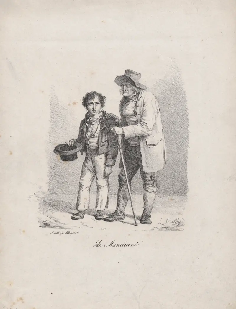 Żebrak, Louis-Léopold Boilly