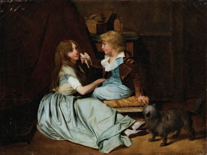 Die geliebte Taube von Louis-Léopold Boilly