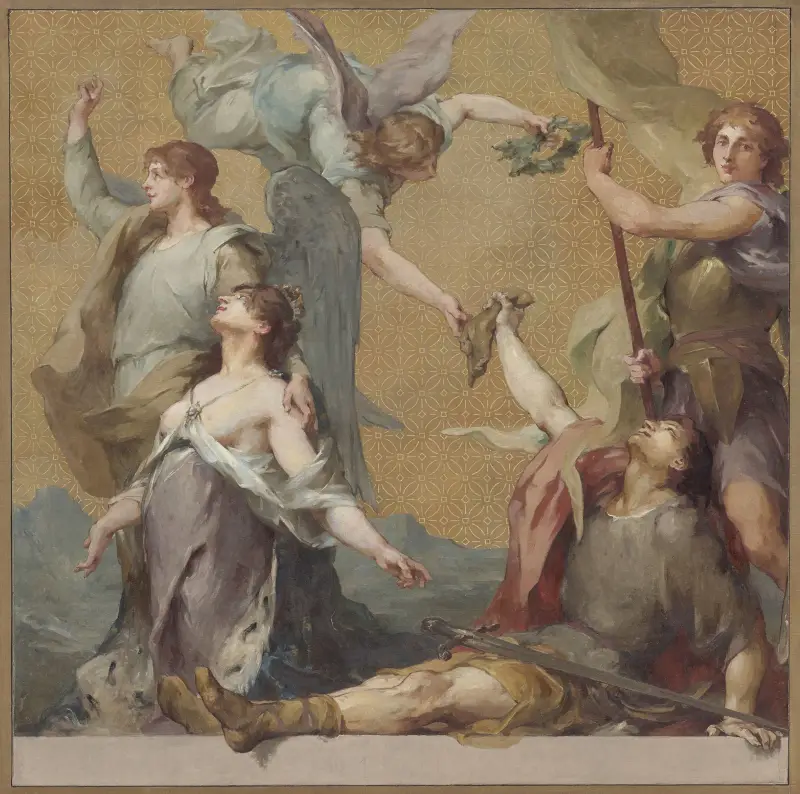 Der Tod des Roland, 1878 von Henri Leopold Lévy
