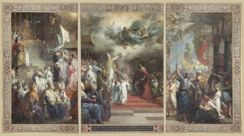 Le Couronnement de Charlemagne – nr 1 av Henri Leopold Lévy