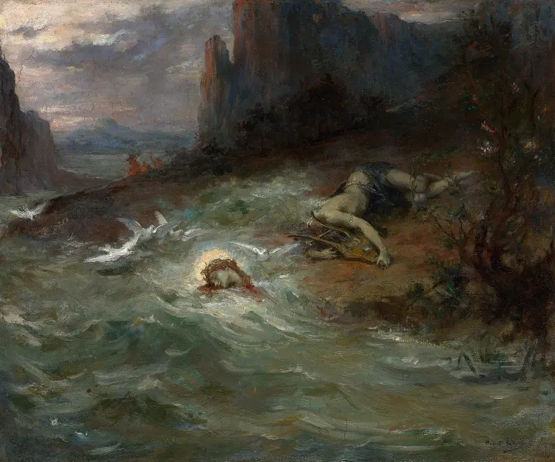 The Death of Orpheus av Henri Leopold Lévy