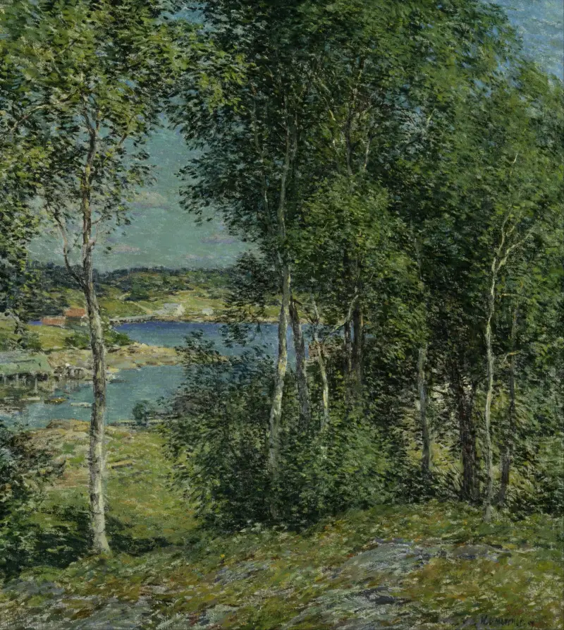 A Family of Birches av Willard Leroy Metcalf