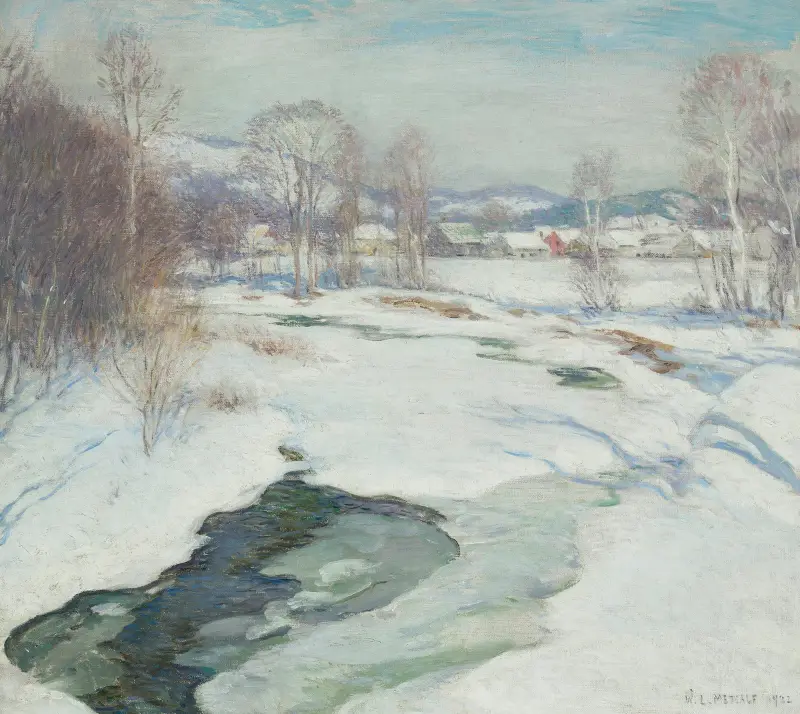 Zamrzlý potok, Willard Leroy Metcalf