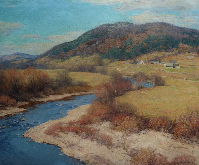 Indian Summer, Vermont av Willard Leroy Metcalf