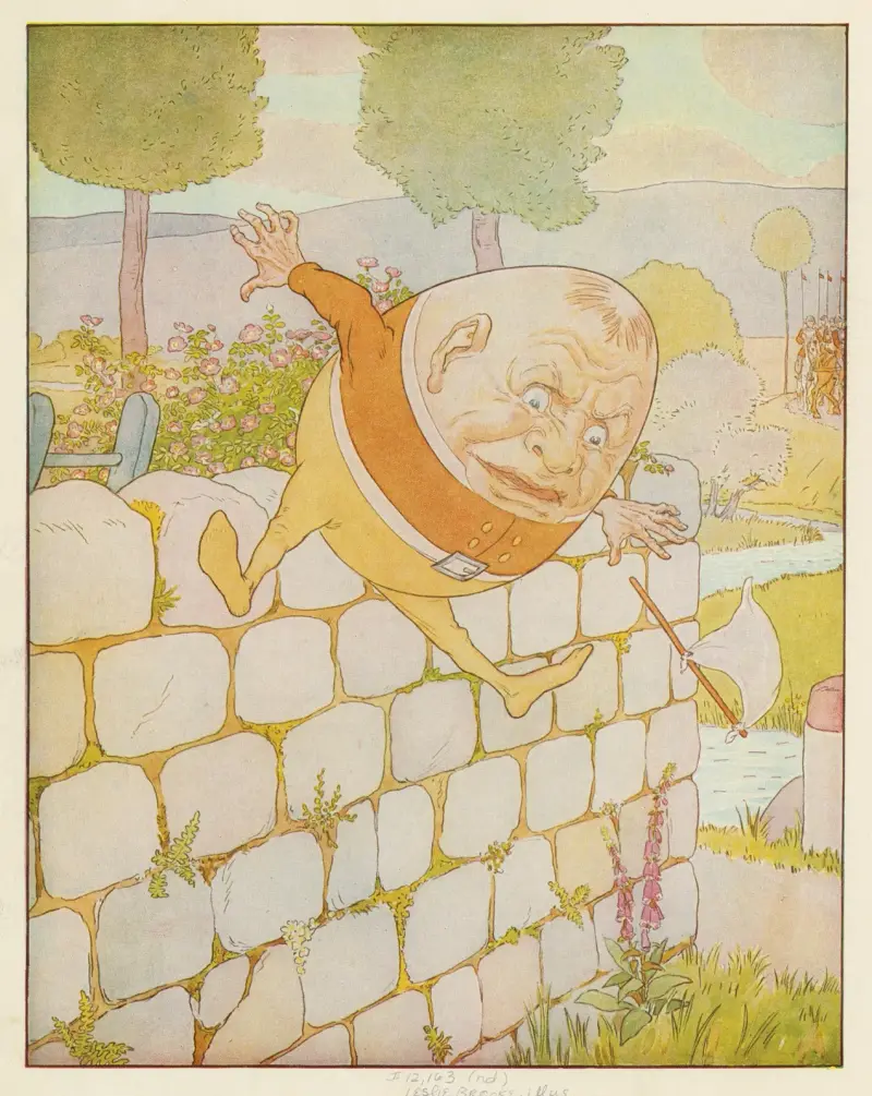 Humpty Dumpty hade en stor krasch av Leonard Leslie Brooke