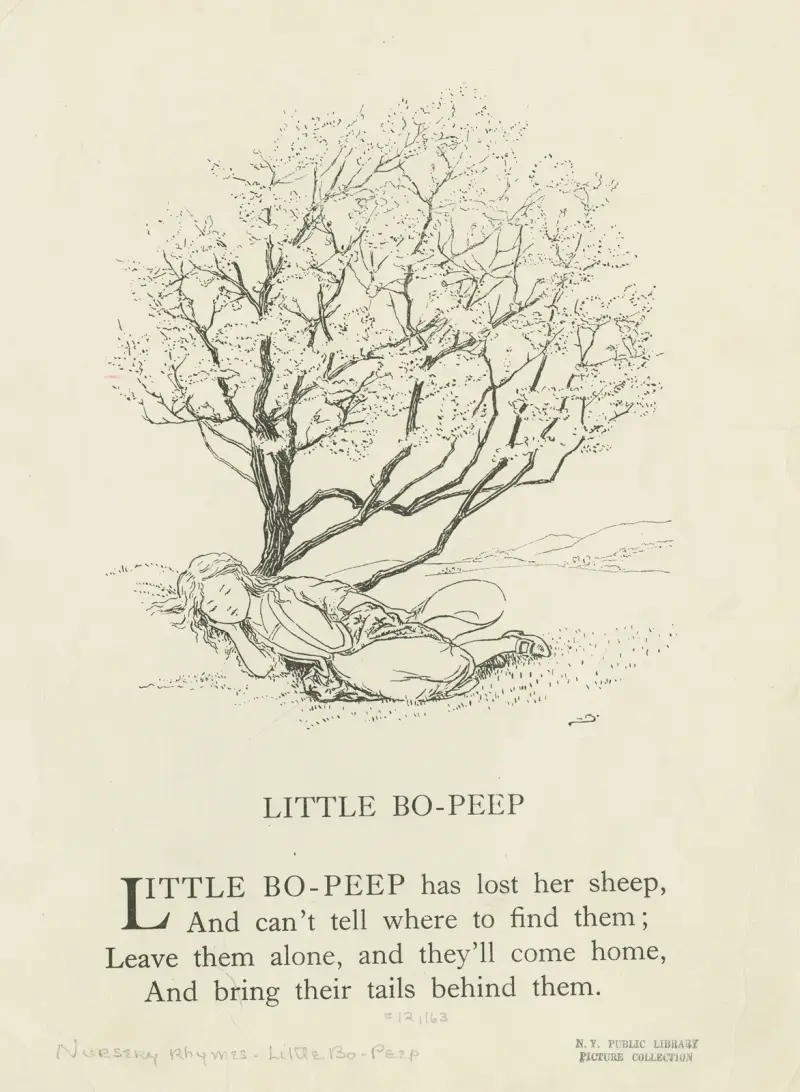 Little Bo-Peep 2 av Leonard Leslie Brooke
