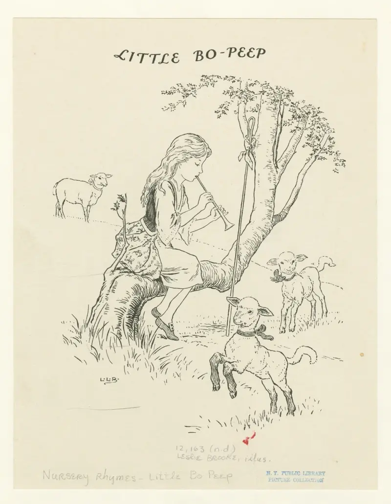 Little Bo-Peep 3 av Leonard Leslie Brooke