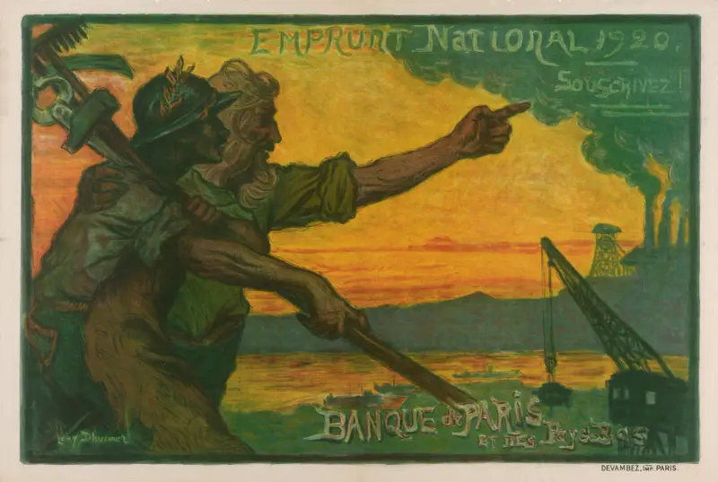 Banque nationale de Paris et des Pays-Bas av Lucien Lévy-Dhurmer