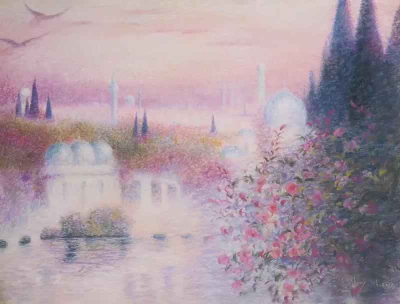 Les Roses d’Ispahan av Lucien Lévy-Dhurmer