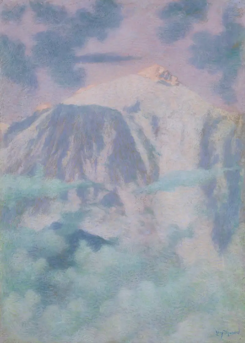 Montagnes Paysage de Rève av Lucien Lévy-Dhurmer