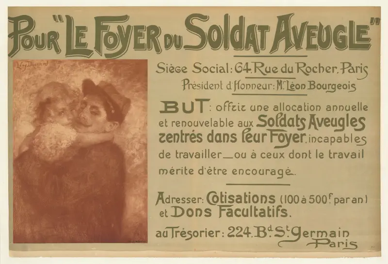 Pour ‘le Foyer du soldat aveugle’, Lucien Lévy-Dhurmer
