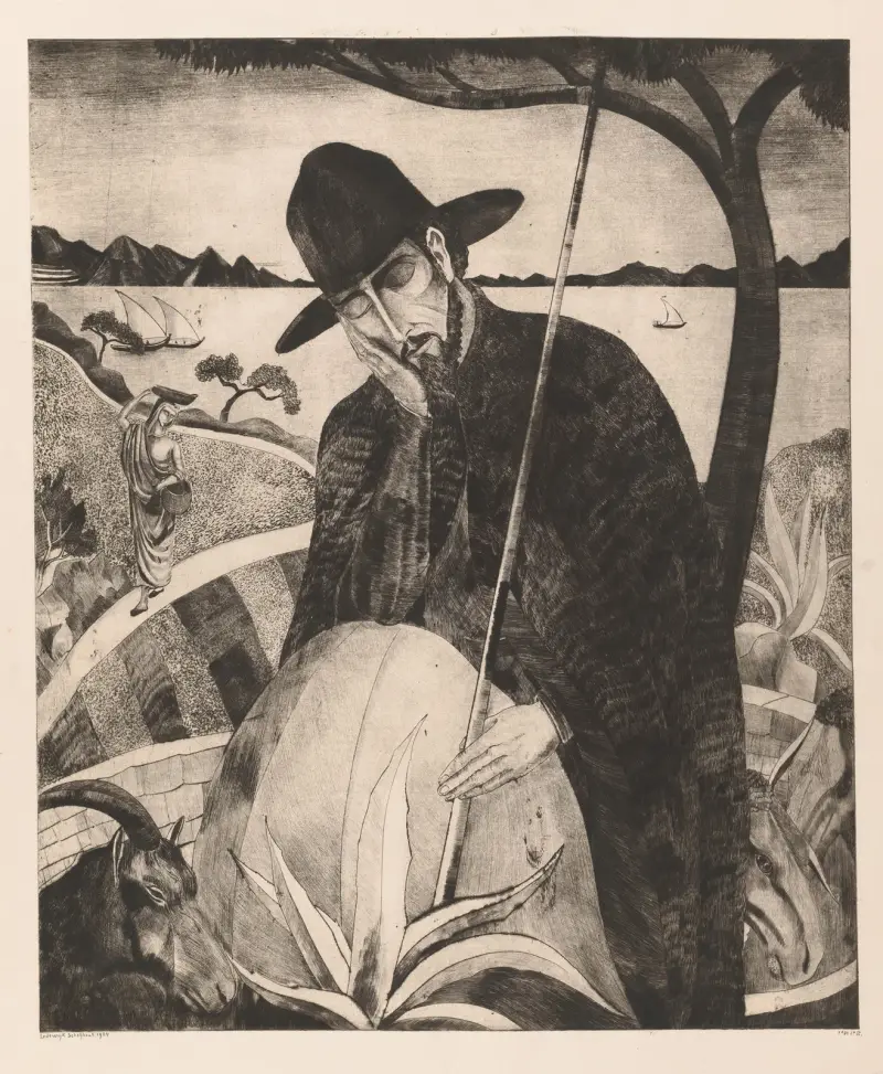 Korsykański pasterz, 1924, Lodewijk Schelfhout