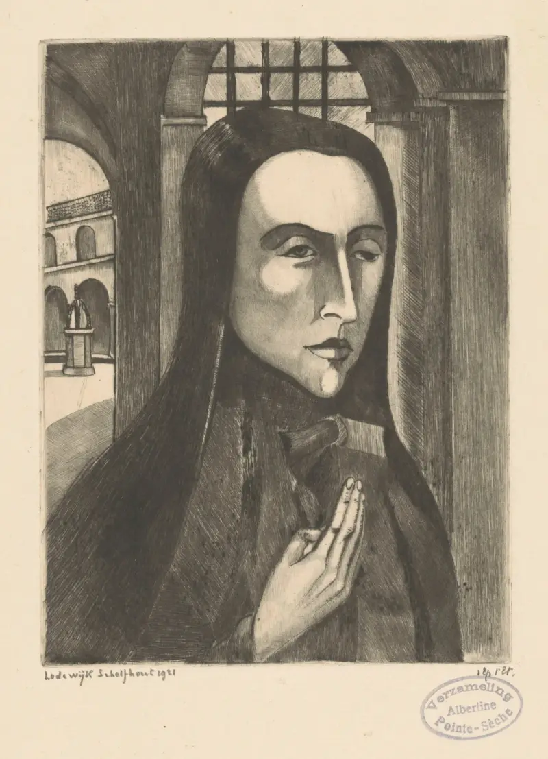 Korsische Frau von Lodewijk Schelfhout