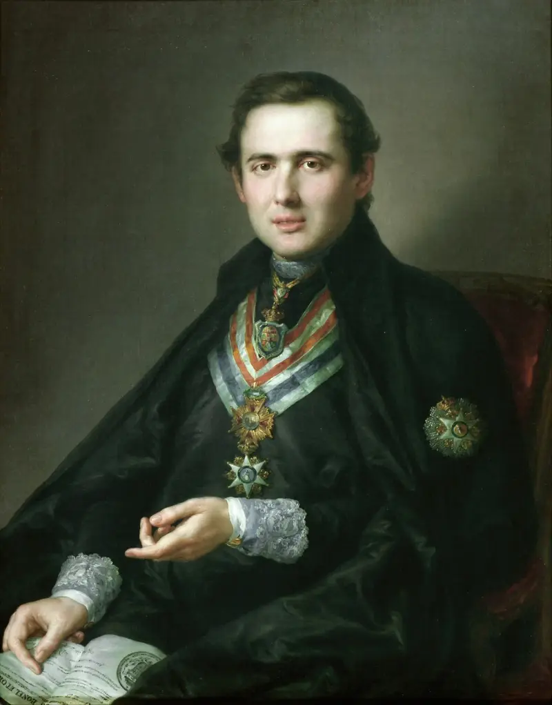 Juan Gutiérrez de León, Leon The Priest av Vicente López Portaña