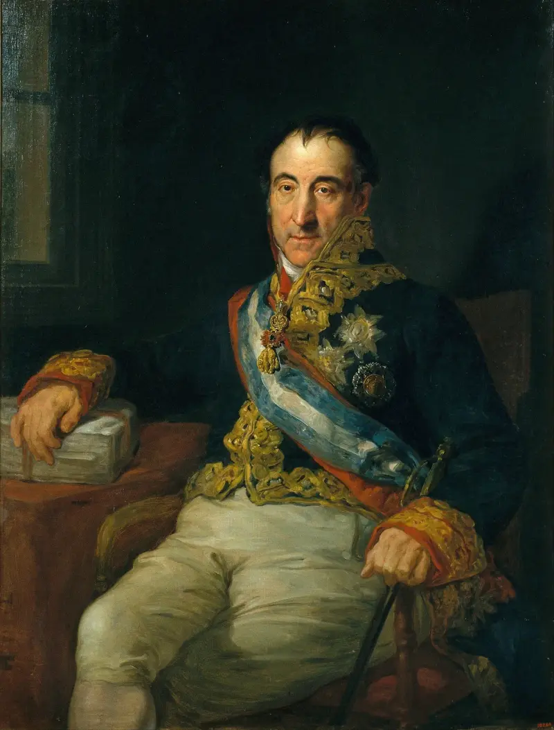 Portrait of the Marquis of Labrador, Spanish Ambassador to the Congress of Vienna of 1815 av Vicente López Portaña