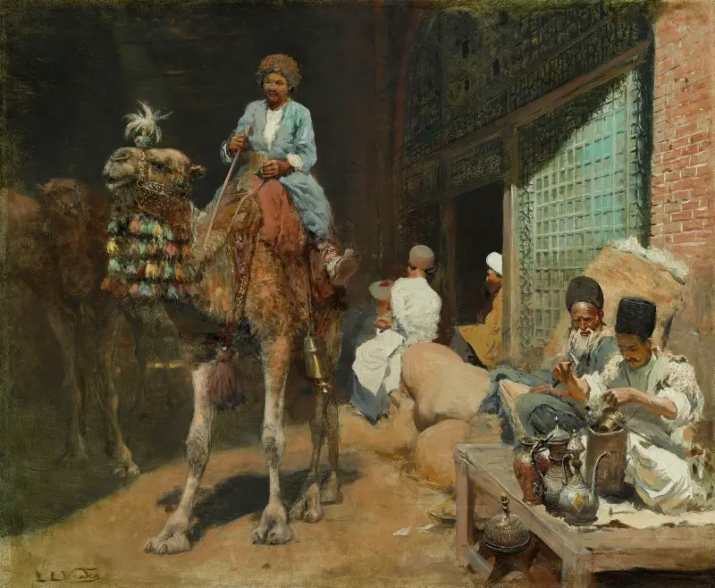 Ein Markt in Isfahan von Edwin Lord Weeks