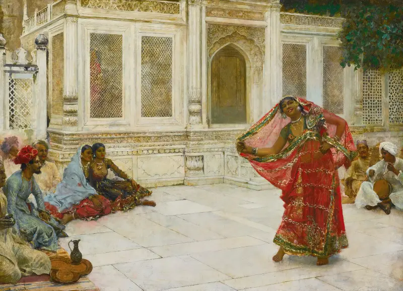 Tanzendes Mädchen, Indien von Edwin Lord Weeks