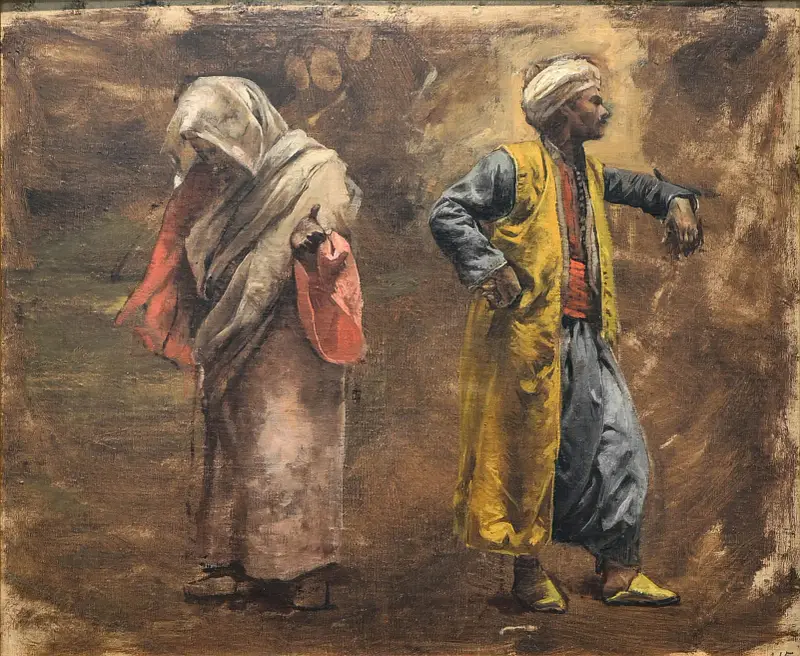 Studie zweier Figuren von Edwin Lord Weeks